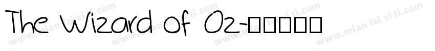 The Wizard of Oz字体转换